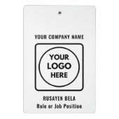 Personalized Company Logo Mini clipboard ミニクリップボード (裏面)