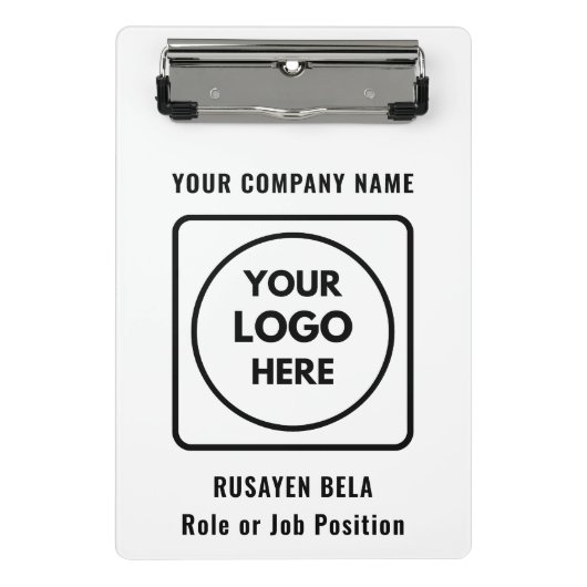 Personalized Company Logo Mini clipboard ミニクリップボード (正面)