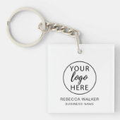 Personalized Company Logo & Staff Name キーホルダー (正面)
