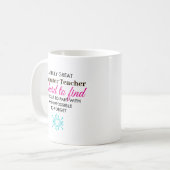Personalized Computer Teacher Appreciation Gift コーヒーマグカップ (正面左)