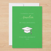 Personalized congratulations graduation card 招待状