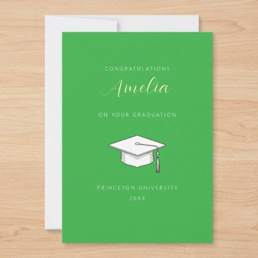 Personalized congratulations graduation card 招待状