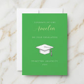 Personalized congratulations graduation card 招待状