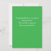Personalized congratulations graduation card 招待状 (裏面)
