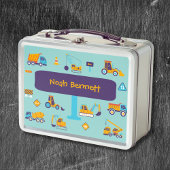 Personalized Construction Vehicle メタルランチボックス