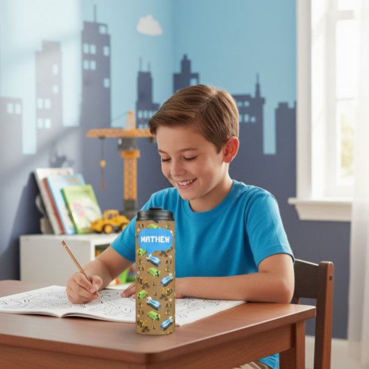 Personalized Construction Vehicles & Workers  タンブラー