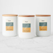 Personalized Cookie & Cereal Labels Freshness フードラベル (ボトル)