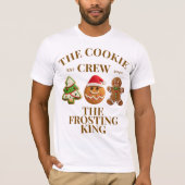 Personalized Cookie Crew Funny Christmas Matching Tシャツ (正面)