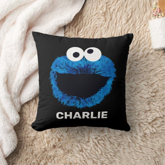 Personalized Cookie Monster | Watercolor クッション (ブランケット)