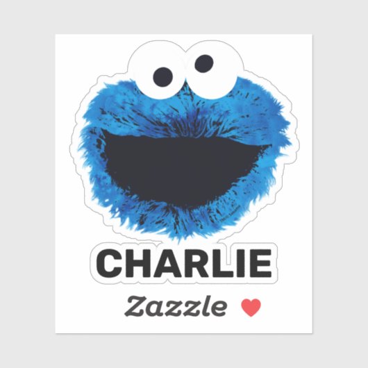 Personalized Cookie Monster | Watercolor シール (シート)