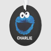 Personalized Cookie Monster | Watercolor Trend オーナメント (正面)