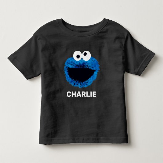 Personalized Cookie Monster | Watercolor Trend トドラーTシャツ (正面)