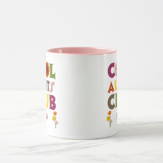 Personalized Cool Aunts Club Coffee マグカップ (中央)