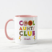 Personalized Cool Aunts Club Coffee マグカップ (左)