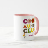 Personalized Cool Aunts Club Coffee マグカップ (正面右)