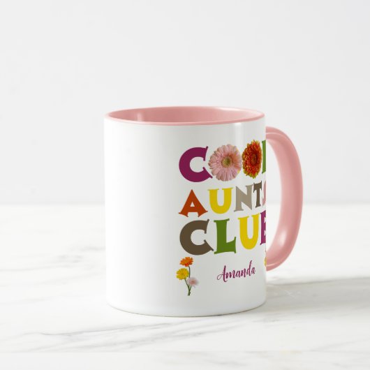 Personalized Cool Aunts Club Coffee マグカップ (正面右)