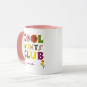 Personalized Cool Aunts Club Coffee マグカップ (正面左)