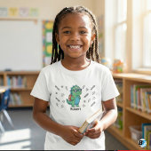 Personalized Cool Dinosaur Monster Back to School Tシャツ