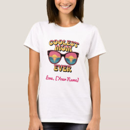 Personalized Coolest Mom Retro Sunglasses Tシャツ