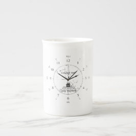 Personalized Coordinates Home Print | Custom Latit ボーンチャイナマグカップ