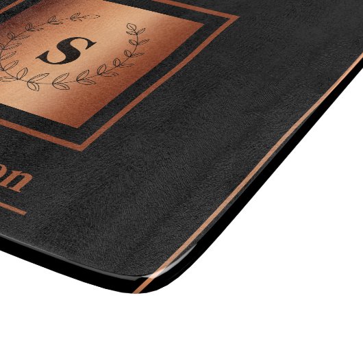 Personalized Copper-Embellished Cutting Board カッティングボード (角)