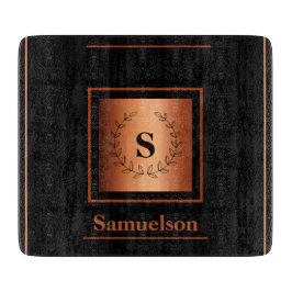 Personalized Copper-Embellished Cutting Board カッティングボード