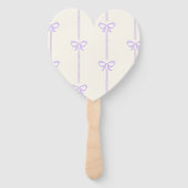 Personalized Coquette Bow Name Girly Aesthetic ハンドファン (裏面)