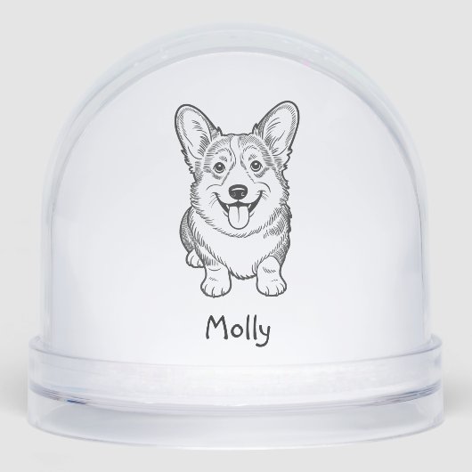 Personalized Corgi Dog Christmas (正面)