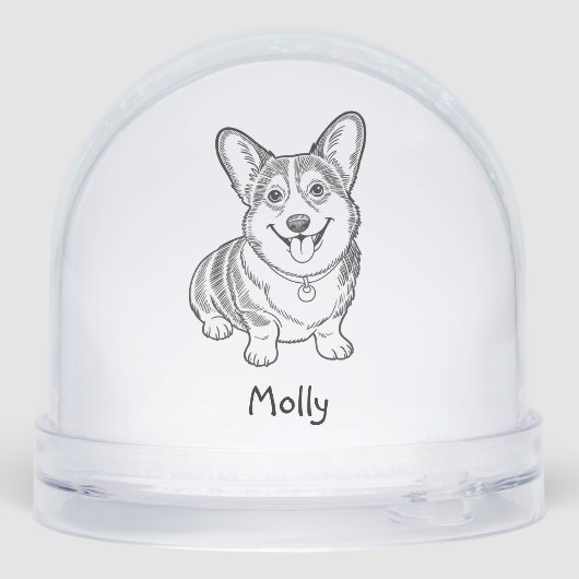 Personalized Corgi Dog Christmas (裏面)