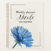 Personalized Cornflower Weekly Planner  プランナー手帳 (正面)
