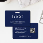 Personalized Corporate Business Logo Modern ID バッジ