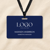 Personalized Corporate Business Logo Modern ID バッジ