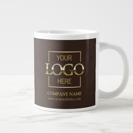 Personalized Corporate Company Logo Employee Gift ジャンボコーヒーマグカップ (右)