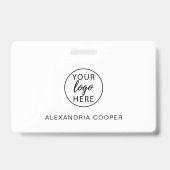 Personalized Corporate Employee Company Logo  バッジ (裏面)