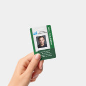 Personalized Corporate Employee ID Badge green バッジ (手持ち)