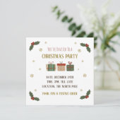 Personalized Corporate Holiday Christmas Party 招待状 (スタンド正面)