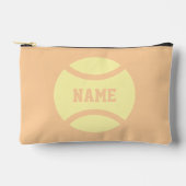 Personalized cosmetics bag pouch with tennis print アクセサリーポーチ (正面)