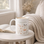Personalized Cottagecore Wildflower コーヒーマグカップ