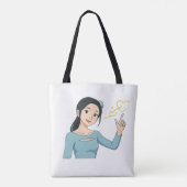 Personalized Cotton Tote Bag – Custom Reusable Bud トートバッグ (裏面)
