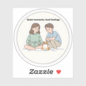 Personalized Couple and Dog Lover Gifts シール (シート)