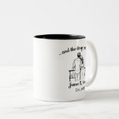 Personalized Couple Anniversary Mug, Wedding Gift ツートーンマグカップ (正面右)