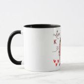 Personalized Couple Initials Mug with Special Date マグカップ (左)