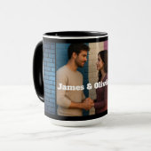 Personalized Couple Mug  Add Your Own Photo & Name マグカップ (正面左)