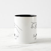 Personalized Couple Mug with Names & Date ツートーンマグカップ (中央)