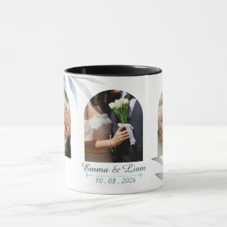Personalized Couple Mug with Photo & Names マグカップ
