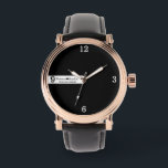 Personalized Couple Name | Love Quote Black  腕時計<br><div class="desc">Personalized Couple Name | Love Quote Black watch.</div>