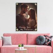 ✅Personalized Couple Photo |Custom Engagement Gift キャンバスプリント (インサイチュ (リビング))