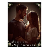 ✅Personalized Couple Photo |Custom Engagement Gift ポスター (正面)