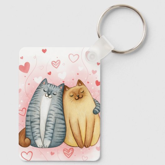 Personalized Couple Photo Love Memory キーホルダー (裏面)