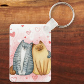 Personalized Couple Photo Love Memory キーホルダー (裏面)